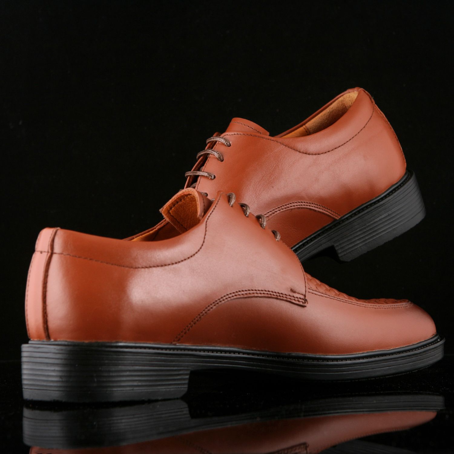 کفش مردانه چرم یلسان مدل  باراد ASL-BRD-530-GS -  - 4