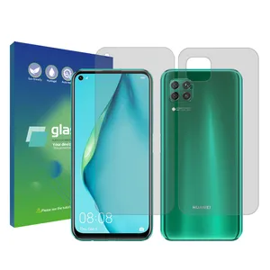 Glass Pro Resistant model transparent screen protector suitable for the Huawei nova 7i mobile phone along with the back of the phone protector