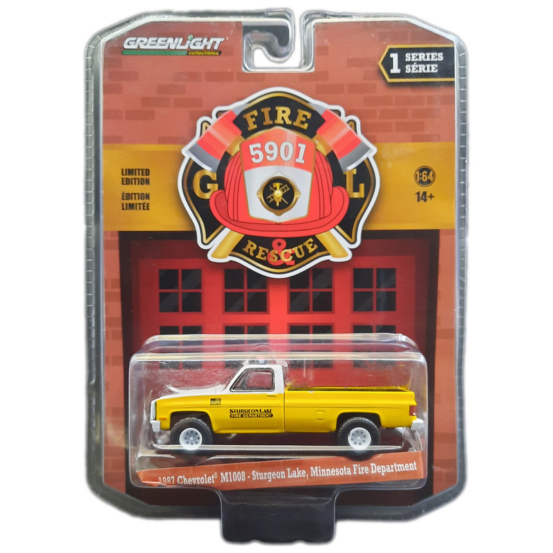 ماشین بازی گرین‌لایت مدل 1987 Chevrolet M1008 - Sturgeon Lake, Minnesota Fire Department