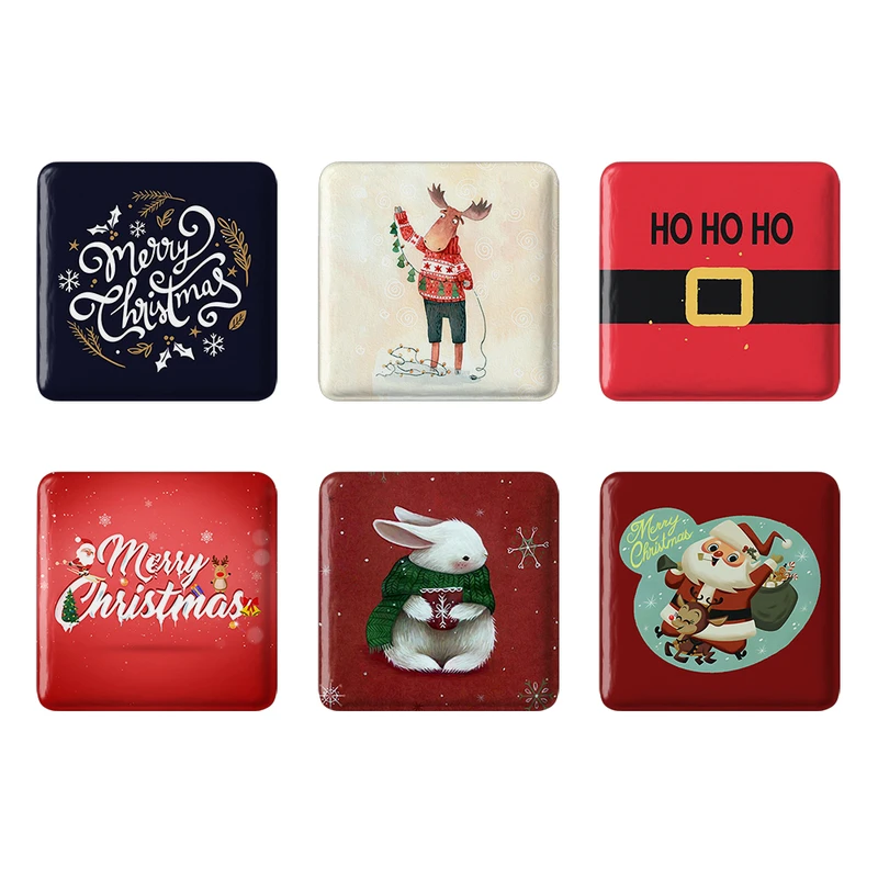 مگنت خندالو طرح کریسمس Christmas کد 1346A مجموعه 6 عددی