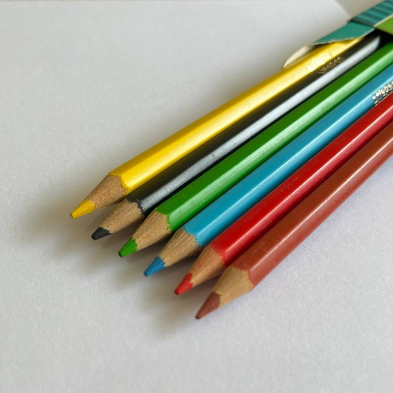 مداد رنگی 6 رنگ تی تی ام مدل خرس