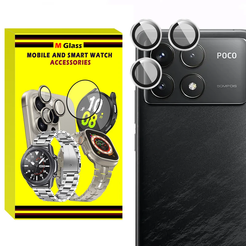 محافظ لنز دوربین فلزی ام‌گلس مدل RNG MTL MG مناسب برای گوشی موبایل شیائومی Poco F6 Pro