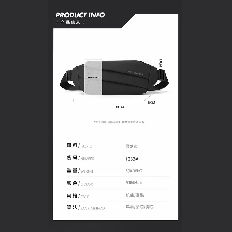 عکس شماره 14 : کیف کراس بادی وی پاور کد sb1230