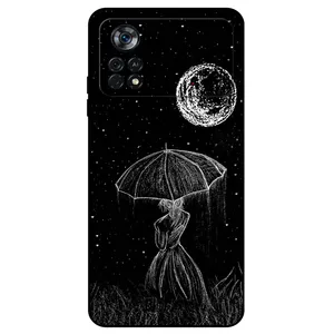 Megafone Girl and Moon 1369 Cover For Xiaomi Poco X4 Pro 5G