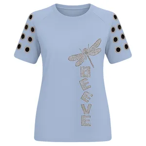 تی‌شرت آستین کوتاه زنانه مدل آی تکین کد 10