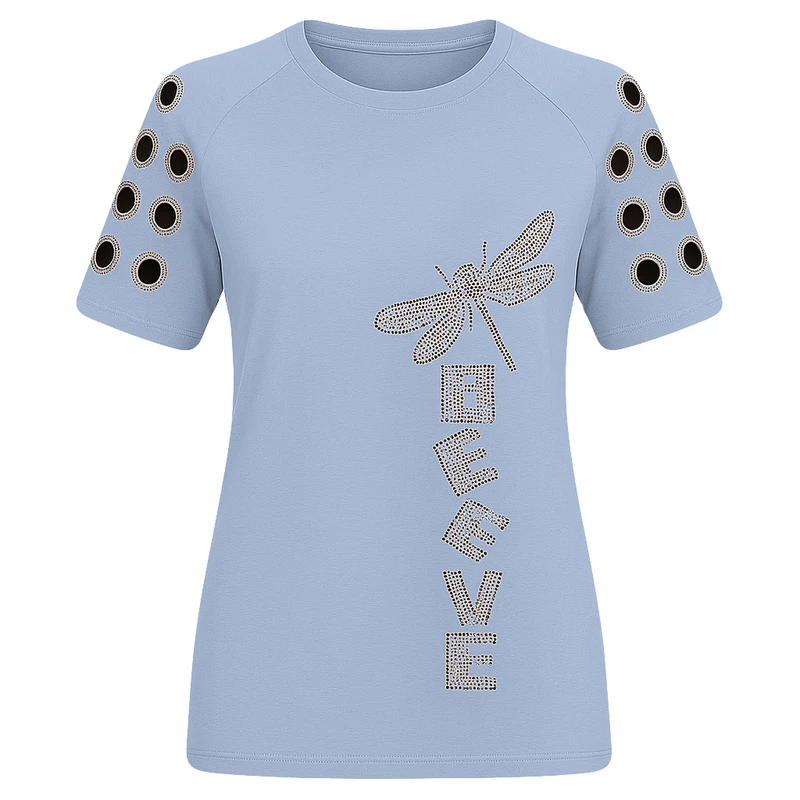 تی‌شرت آستین کوتاه زنانه مدل آی تکین کد 10