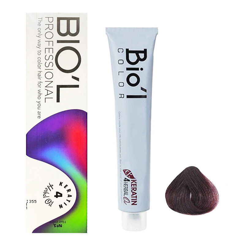 رنگ مو بیول مدل Ayrik شماره 7.22 حجم 100 میلی لیتر رنگ بادمجانی روشن