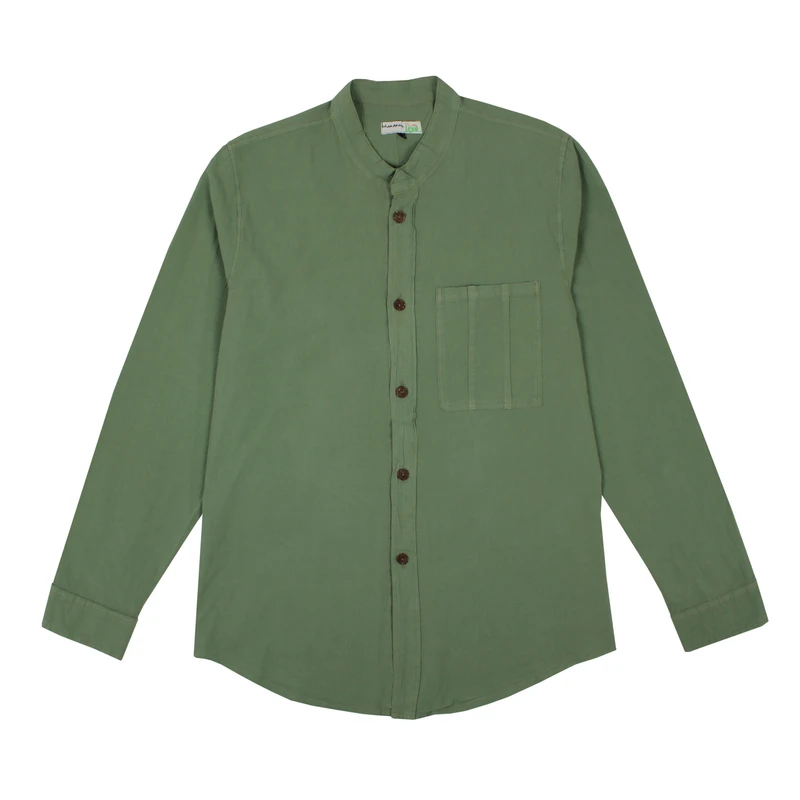 پیراهن آستین بلند یقه ایستاده مردانه آندیا مدل نیما