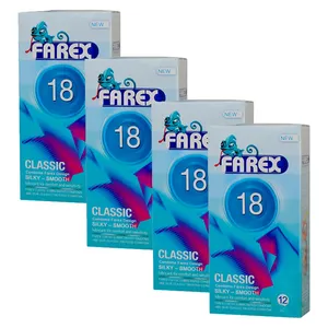 کاندوم فارکس مدل Classic 18 مجموعه 4 عددی