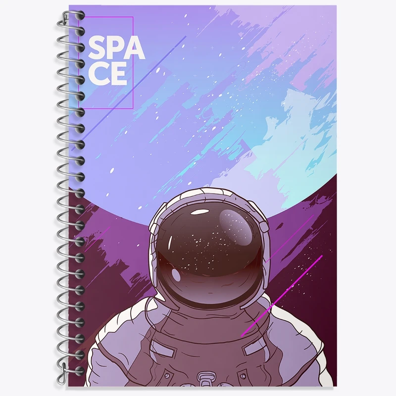 دفتر لغت 50 برگ خندالو طرح فضانورد کد N501