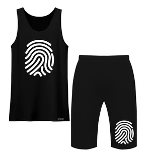 ست تاپ و شلوارک مردانه 27 مدل Fingerprint کد MH980