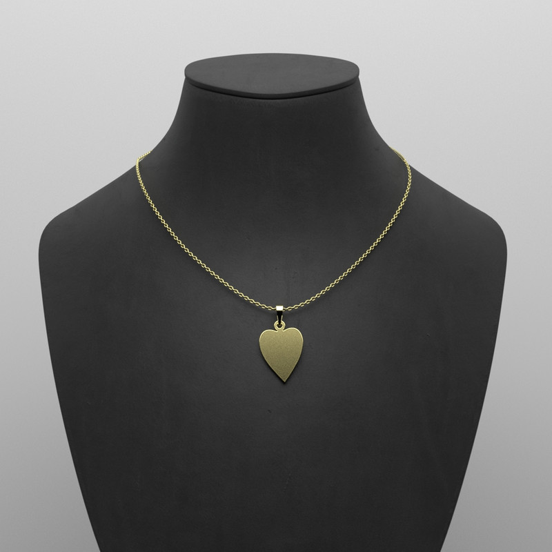 گردنبند طلا 18 عیار زنانه مدوپد مدل قلب کد S2-1-1163