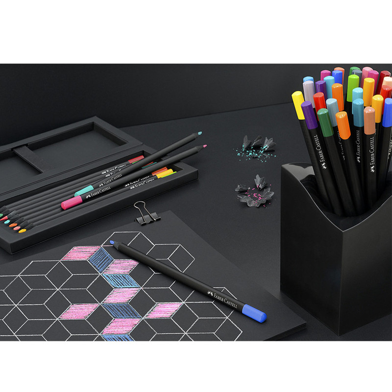 مداد رنگی24 رنگ فابر کاستل مدل بلک ادیشن