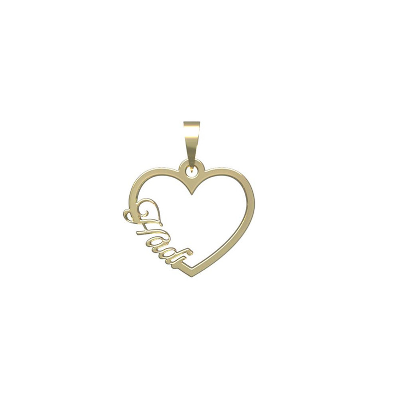 آویز گردنبند طلا 18 عیار زنانه مدوپد مدل اسم هادی hadi کد PB1-10205