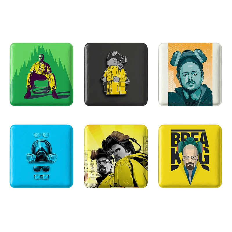 مگنت خندالو طرح والتر وایت سریال Breaking Bad کد 608B مجموعه 6 عددی