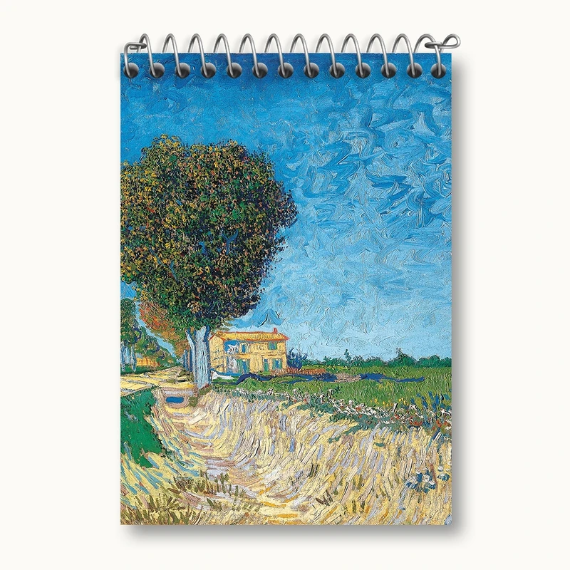 دفتر یادداشت 50 برگ خندالو مدل ونسان ونگوگ (Van Gogh) کد 36825