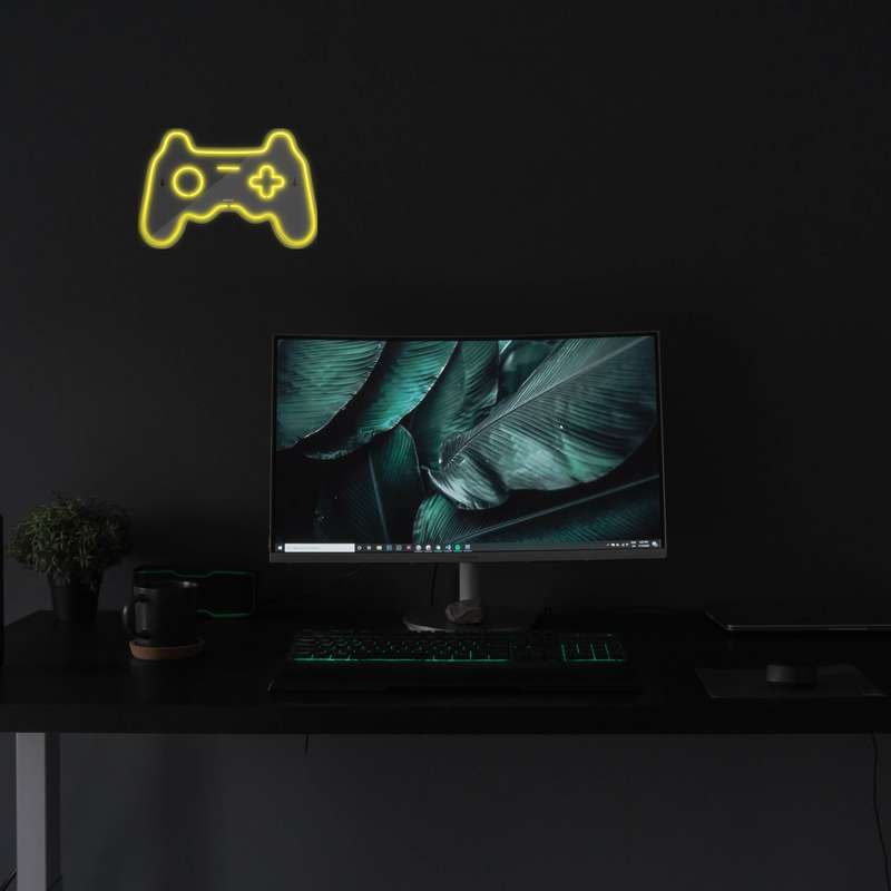چراغ دیواری نئون دیزاین طرح Game-Controller