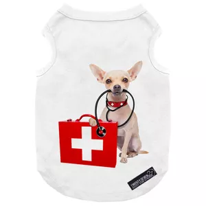 لباس سگ و گربه 27 طرح Dog Emergency کد MH233 سایز L