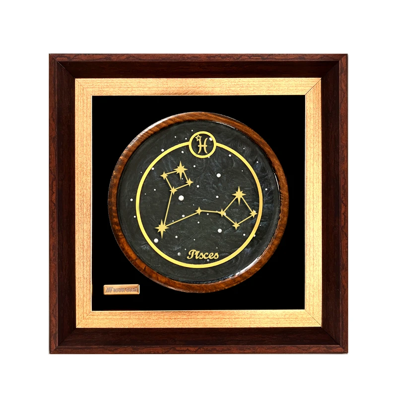 تابلو طلاکوب مارک گلد طرح نماد ماه تولد اسفند کد TS12S