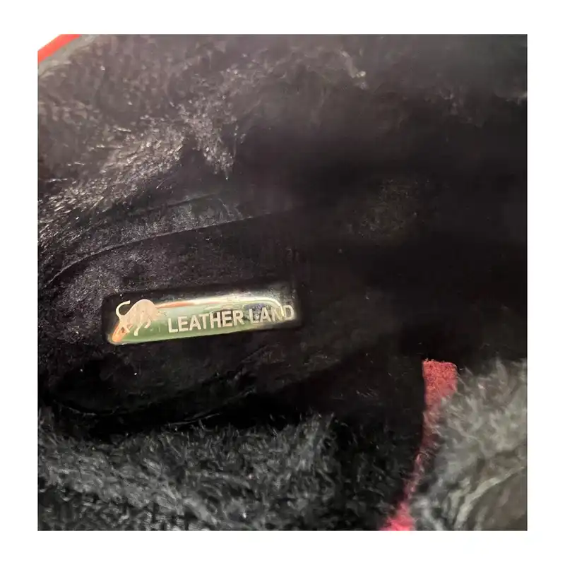 نیم بوت زنانه سرزمین چرم مدل 145307 رنگ قرمز