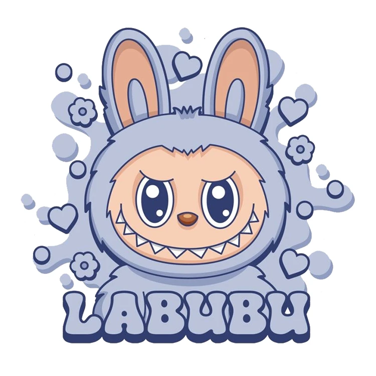 استیکر پارچه و لباس پاد آفرین مدل عروسک لبوبو کد S2267