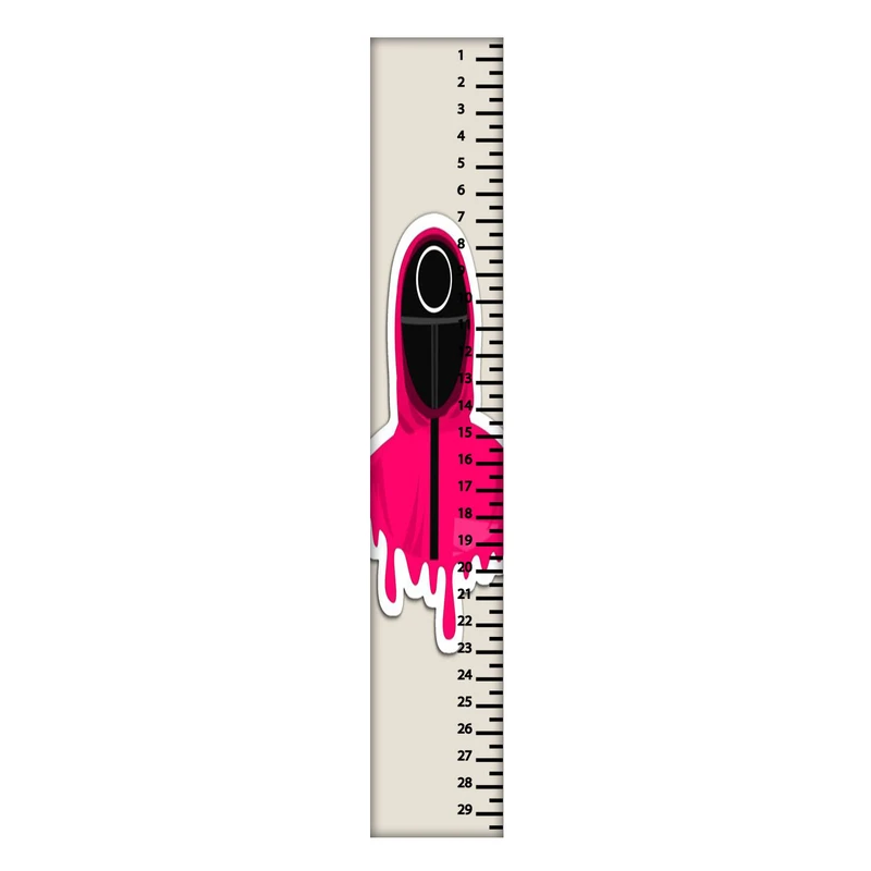 خط کش 30 سانتی متر طرح Squid Game کد 2294