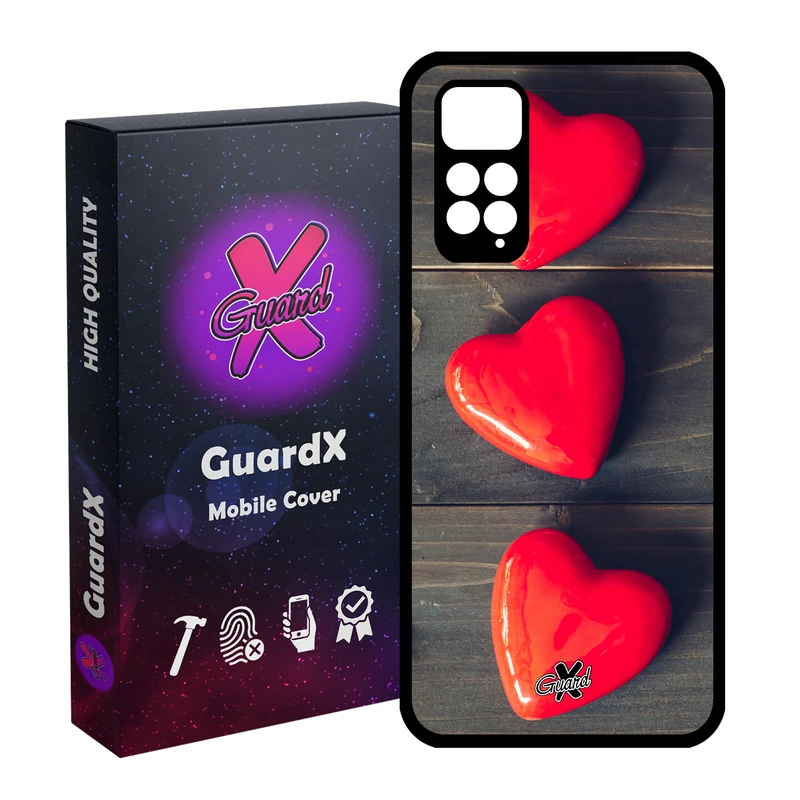 کاور گارد ایکس طرح Love مدل Glass10181 مناسب برای گوشی موبایل شیائومی Redmi Note 11S/ Note 11 4G