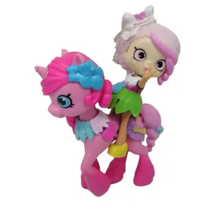 اکشن فیگور مدل دختر و اسب پونی مجموعه 2 عددی