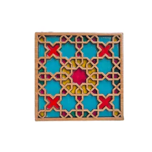 زیر لیوانی مدل چوبی دولایه کد07