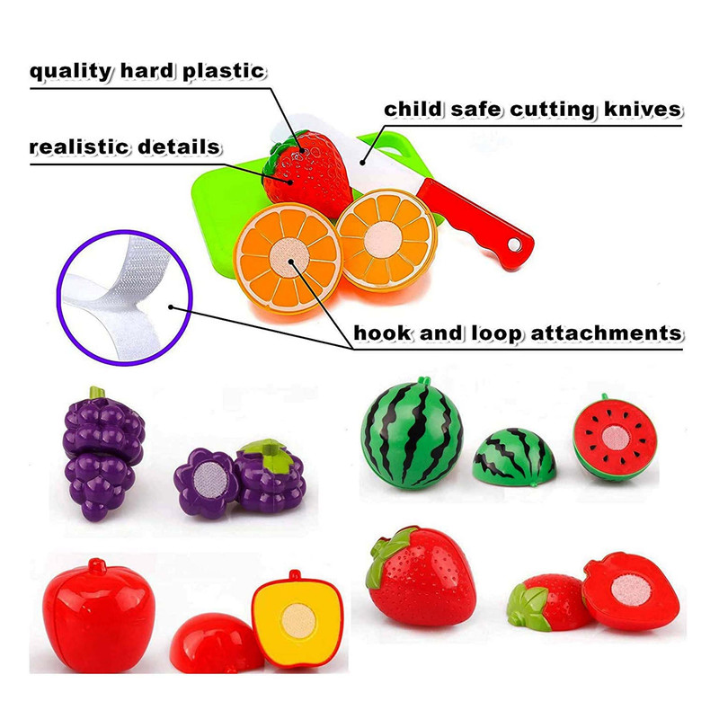 اسباب بازی مدل میوه وسبزیجات برشی کد 600