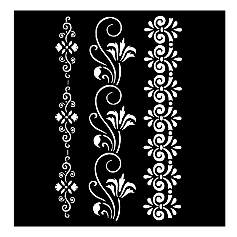  شابلون باتیس آرت طرح حاشیه کد 50-510