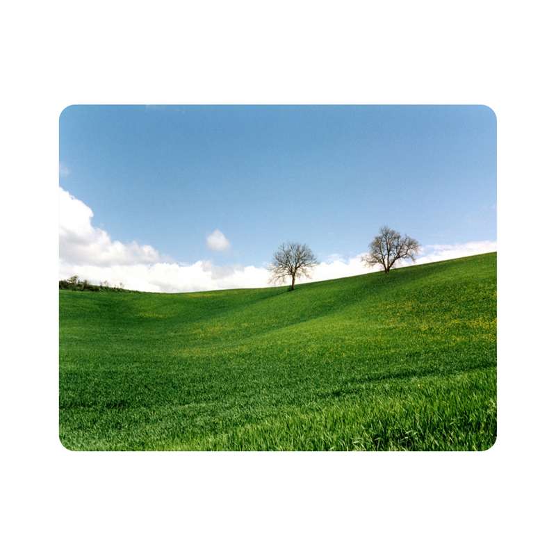 ماوس پد اطلس آبی طرح دشت و آسمان آبی و درخت مدل T7130