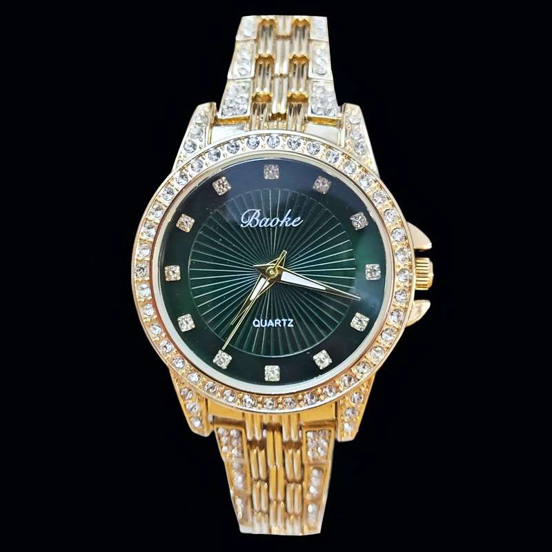 ساعت مچی عقربه ای زنانه مدل دورنگین کد st ساعت مچی عقربه ای زنانه مدل دورنگین کد st