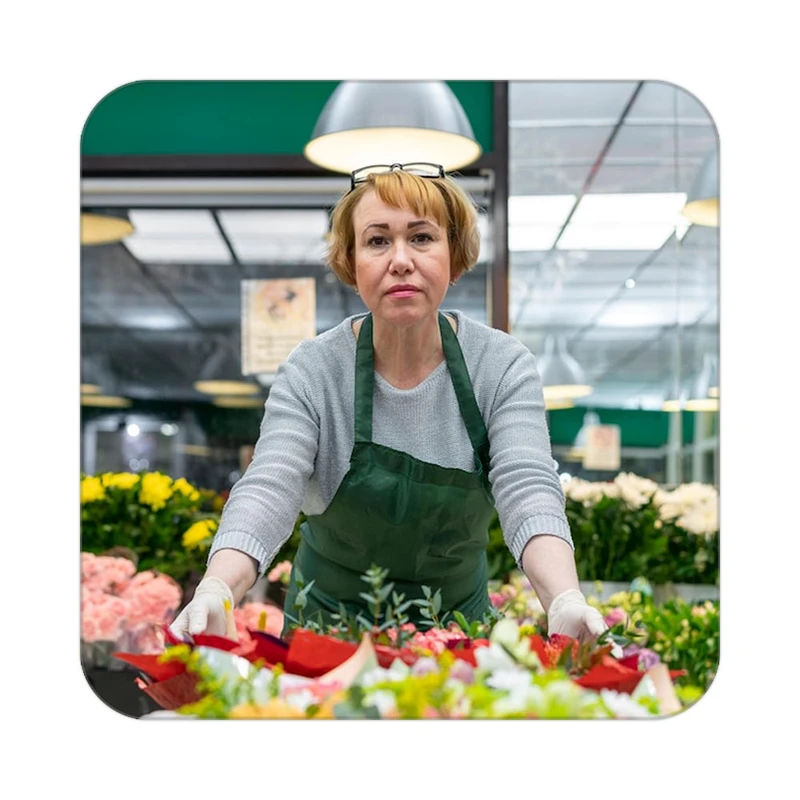 زیر لیوانی کاکتی طرح گل مدل mp18502