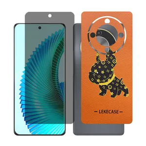 Glass together model privacy screen protector suitable for Honor X9b mobile phone with back cover sticker