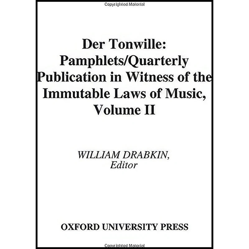 کتاب Der Tonwille اثر جمعي از نويسندگان انتشارات Oxford University Press