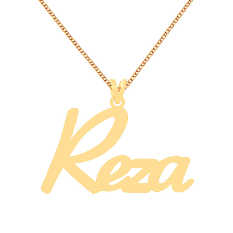 گردنبند طلا 18 عیار زنانه کرابو طرح رضا مدل Kr71644