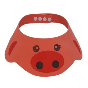 کلاه حمام نوزادی مدل لبه دار رنگ نارنجی