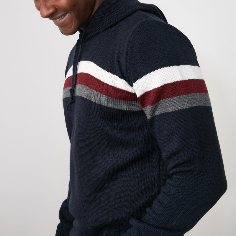 پلیور یقه ایستاده مردانه مدل 46939013 طرح ترندیول