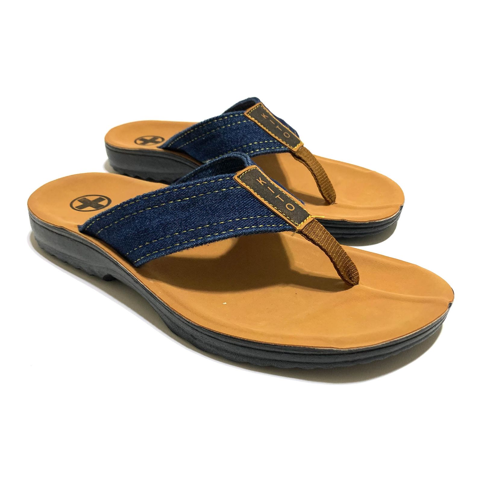 دمپایی لاانگشتی مردانه کیتو مدل Denim Style کد RS-NBL-054 -  - 4
