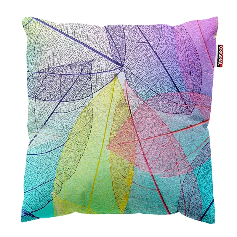  کوسن پاد آفرین طرح برگ های زیبا کد 1787 سایز 30*30 سانتی متر