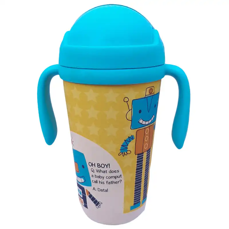 قمقمه کودک طرح ربات کد 401 گنجایش 350 میلی لیتر