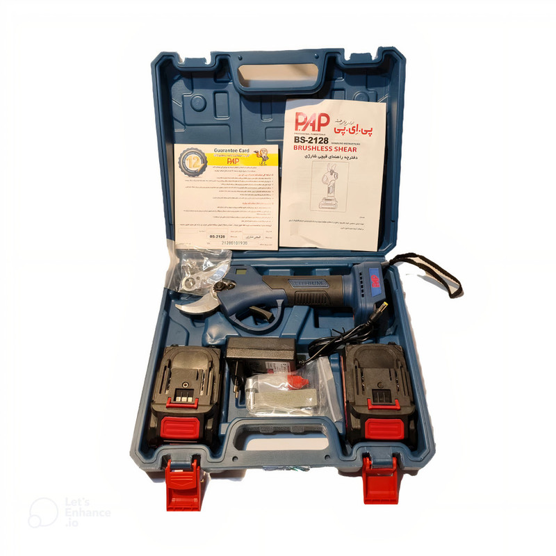قیچی باغبانی  پی ای پی مدل  شارژي براشلس 21ولت کد BS-2128