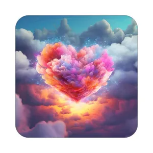 زیر لیوانی کاکتی مدل عاشقانه کد mp12005