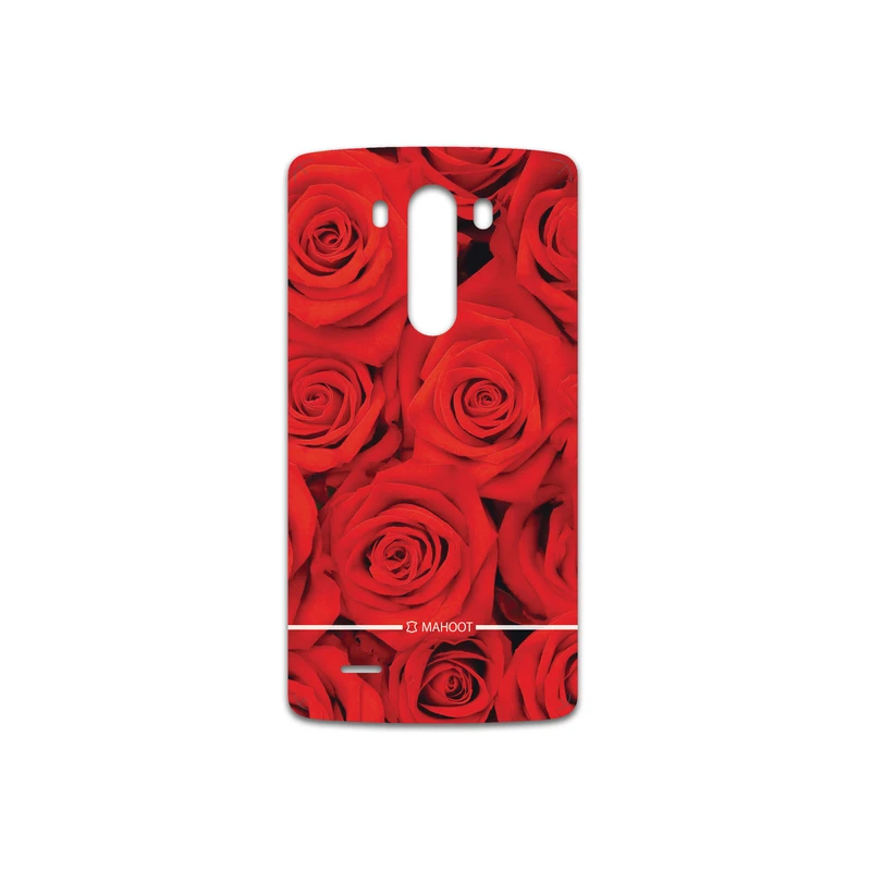 برچسب پوششی ماهوت مدل Red-Flower مناسب برای گوشی موبایل ال جی G3