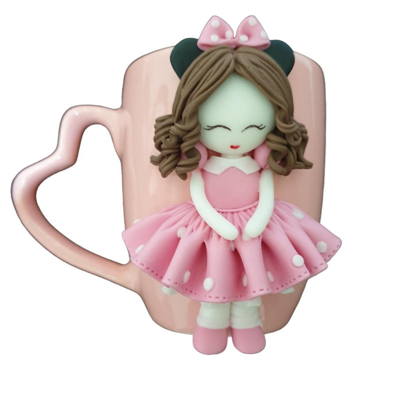 ماگ سرامیکی مدل عروسکی کد 1019