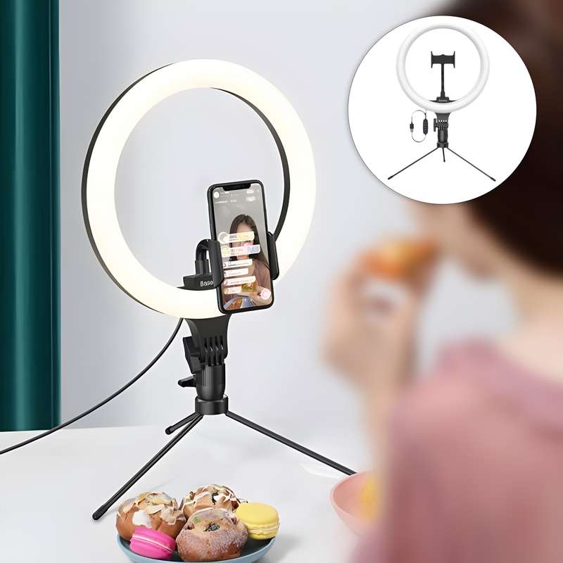 رینگ لایت باسئوس مدل 10Inch Light Ring رینگ لایت باسئوس مدل 10Inch Light Ring