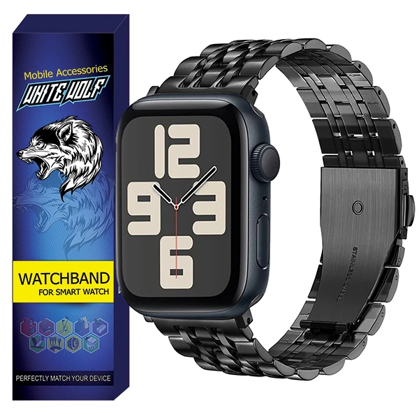 بند وایت ولف مدل WB-7Bead مناسب برای ساعت هوشمند اسمارت واچ T1000 Ultra 49mm