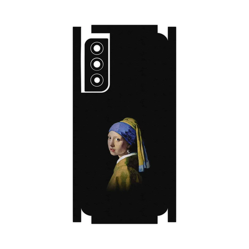 برچسب پوششی ماهوت مدل Girl with a Pearl Earring of Vermeer-FullSkin مناسب برای گوشی موبایل سامسونگ Galaxy S21 FE 5G