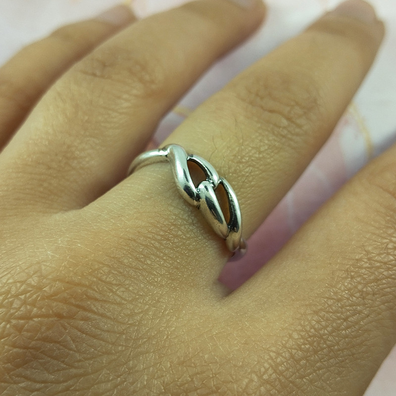 انگشتر نقره زنانه سلین کالا مدل زنجیر کد 185